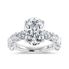14K White Gold 8 Ct.Tw. Labgrown Diamond Engagement Ring - LG1989W-OV-50