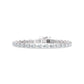 14K White Gold Lab Grown Diamond 10 Ct.Tw. Pear Shape Fancy Bracelet