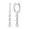 10K White Gold 1/3 Ct.Tw. Labgrown Diamond Fashion Earrings