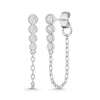 10K White Gold Lab Grown Diamond 3/8 Ct.Tw. Fashion Earrings
