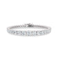 14K White Gold Lab Grown Diamond 10 Ct.Tw. Gratuating Bracelet
