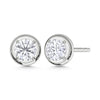 10K White Gold Lab Grown Diamond 1/2 Ct.Tw. Stud Earrings