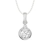 14K White Gold Lab Grown Diamond 1/4 Ct.Tw. Fashion Pendant