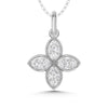 10K White Gold 1/5 Ct.Tw. Labgrown Diamond Fashion Pendant