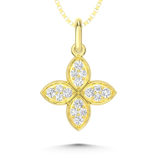 10K Yellow Gold 1/5 Ct.Tw. Labgrown Diamond Fashion Pendant - LG2088Y-P