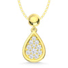 10K Yellow Gold Lab Grown Diamond 1/6 Ct.Tw. Fashion Pendant - LG2090Y-P