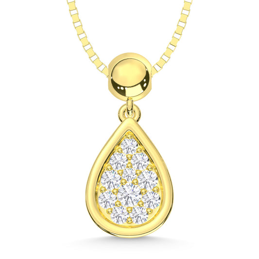 10K Yellow Gold Lab Grown Diamond 1/6 Ct.Tw. Fashion Pendant - LG2090Y-P
