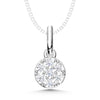 10K White Gold Lab Grown Diamond 1/10 Ct.Tw. Fashion Pendant