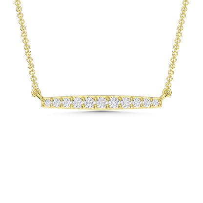 10K Yellow Gold Lab Grown Diamond 1/6 Ct.Tw. Fashion Necklace - LG2093Y