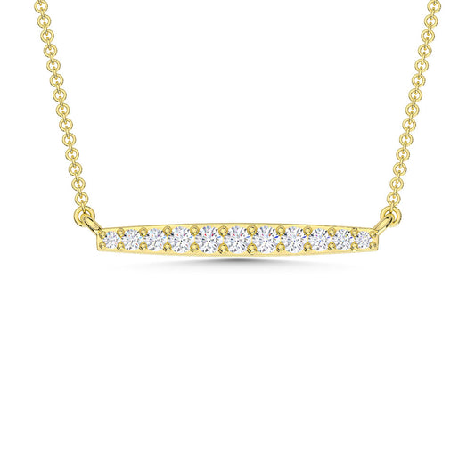 10K Yellow Gold Lab Grown Diamond 1/6 Ct.Tw. Fashion Necklace - LG2093Y