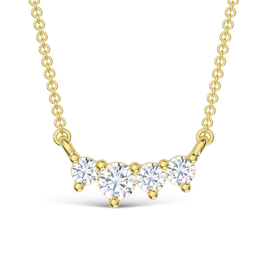 10K Yellow Gold Lab Grown Diamond 1/10 Ct.Tw. Fashion Necklace - LG2094Y