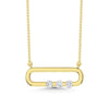 10K Yellow Gold Lab Grown Diamond 1/10 Ct.Tw. Fashion Necklace - LG2096Y