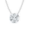 14K White Gold Lab Grown Diamond 2 Ct.Tw. Solitaire Slide Pendant