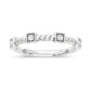 10K White Gold 1/6 Ct.Tw. Labgrown Diamond Stackable Band - LG2120W