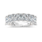 14K White Gold Lab Grown Diamond Radiant Cut Shape 3 Ct.Tw. Half Way Band - LG2203W-RA-33