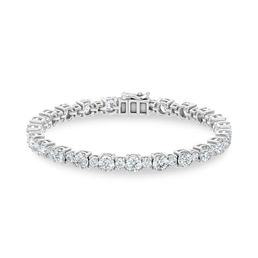 14K White Gold Lab Grown Diamond 10 Ct.Tw. Fashion Bracelet