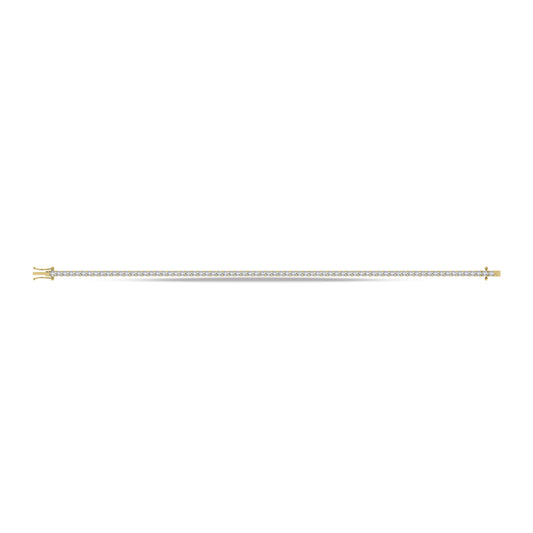 10K Yellow Gold Lab Grown Diamond 3 Ct.Tw. Tennis Bracelet