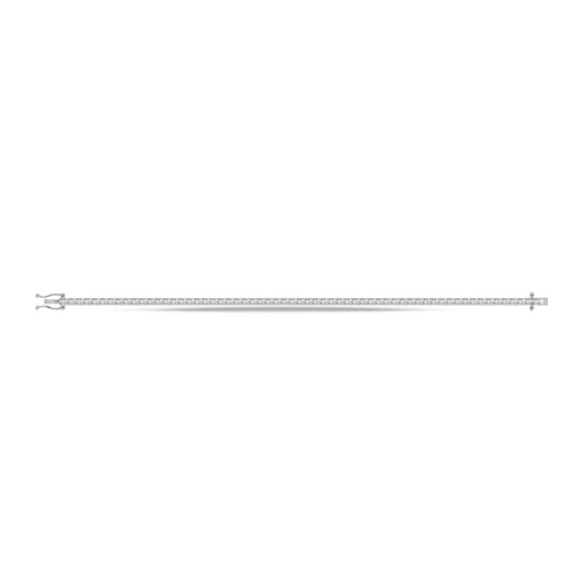 10K White Gold Lab Grown Diamond 5 Ct.Tw. Tennis Bracelet
