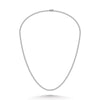 Sterling Silver Lab Grown Diamond 3 1/2 Ct.Tw. 4 Prong Illusion Necklace 24 Inch (10 CT Look)