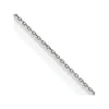 14k WG .75mm Round Open Link Cable Chain
