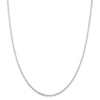 Sterling Silver 2.2mm Diamond-cut Long Link Cable Chain