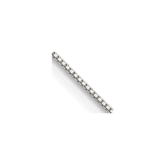 Sterling Silver .8mm Box Chain w/2in ext.
