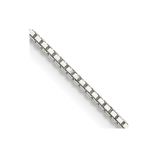 Sterling Silver 1.1mm Box Chain w/4in ext.