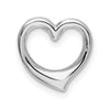 Sterling Silver Polished Heart Slide