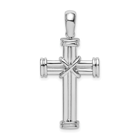 Sterling Silver w/Endcaps and X-Center Latin Cross Pendant