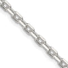 Sterling Silver 3.25mm Beveled Oval Cable Chain