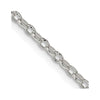 Sterling Silver 1.6mm Oval Fancy Rolo Chain w/2in ext.