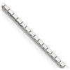 Sterling Silver 1mm Mirror Box Chain w/2in ext.