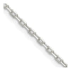 Sterling Silver 1.65mm Diamond-cut Long Link Cable Chain w/2in ext.