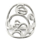Sterling Silver Polished Wavy Design Ring