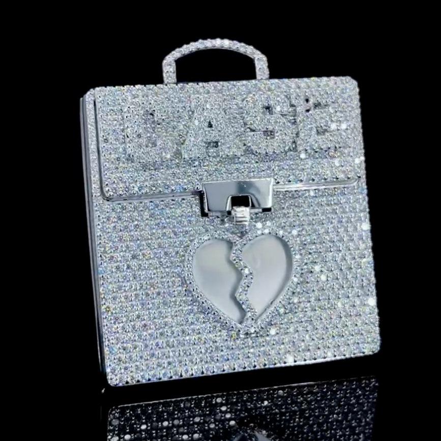 Iced Out Briefcase Pendant