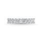 14K White Gold 1 7/8 CT Tw. Princess Shape Lab Grown Diamond Three Forth Eternity Band - Lab Grown Diamond Ring - Alpier Jewelers