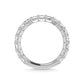 14K White Gold 1 7/8 CT Tw. Princess Shape Lab Grown Diamond Three Forth Eternity Band - Additional Clever Gem Image 5