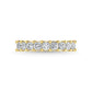 14K Yellow Gold 1 7/8 CT Tw. Princess Shape Lab Grown Diamond Three Forth Eternity Band - Lab Grown Diamond Ring - Alpier Jewelers