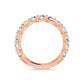 14K Rose Gold  1 3/4 CT Tw. Round Shape Lab Grown Diamond Three Forth Eternity Band - Additional Clever Gem Image 5