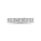 14K White Gold 7/8 CT Tw. Round Shape Lab Grown Diamond Three Forth Eternity Band - Lab Grown Diamond Ring - Alpier Jewelers