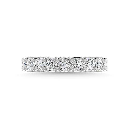 950 Platinum 7/8 CT Tw.  Round Shape Lab Grown Diamond Wedding Band - Lab Grown Diamond Ring - Alpier Jewelers