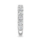 14K White Gold 7/8 CT Tw. Round Shape Lab Grown Diamond Three Forth Eternity Band - Additional Clever Gem Image 3