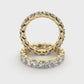 14K Yellow Gold 1 1/6 CT Tw. Round Shape Lab Grown Diamond Full Eternity Band