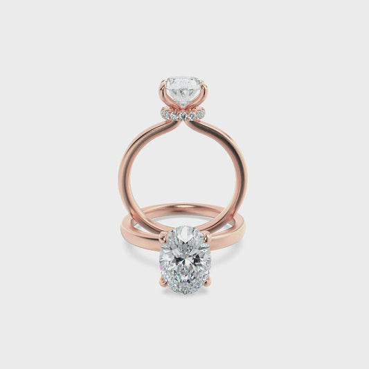 14KR 1ctw F+VS+ Lab Grown Diamond Ring