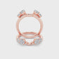 14KR 0.8ctw F+VS+ Lab Grown Diamond Ring