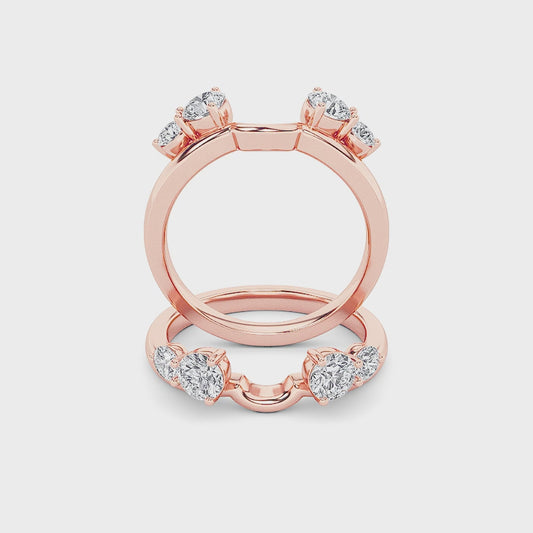 14KR 0.8ctw F+VS+ Lab Grown Diamond Ring