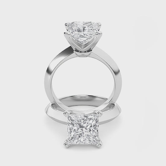 14KW 1ctw G+VS+ Lab Grown Diamond Ring