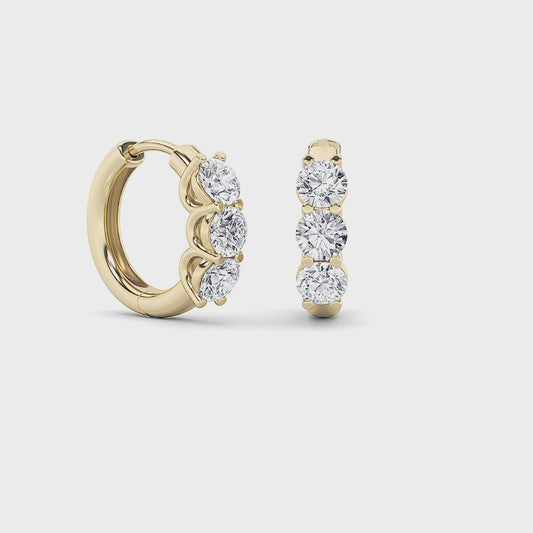 14KY 2ctw F+VS+ Lab Grown Diamond Earrings