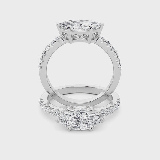 14KW 1.5ctw F+VS+ Lab Grown Diamond Sz 7 Ring