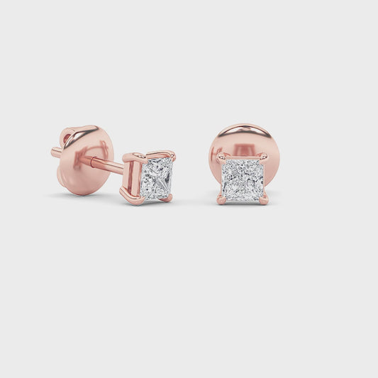 14KR 1.1ctw G+VS+ Lab Grown Diamond Earrings